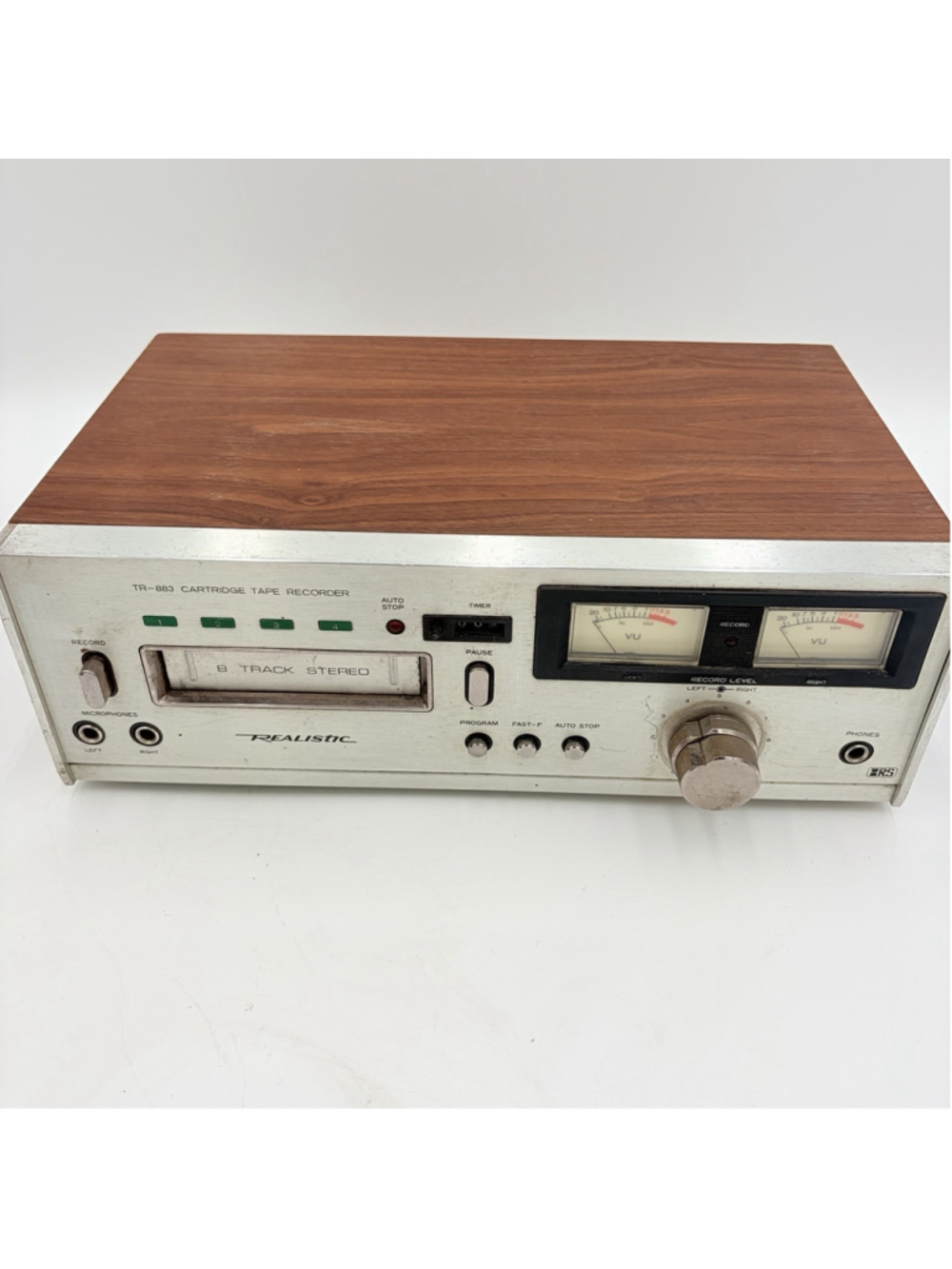 Realistic TR-883 8 Track Stereo Recorder Player 14-946A Tested Works